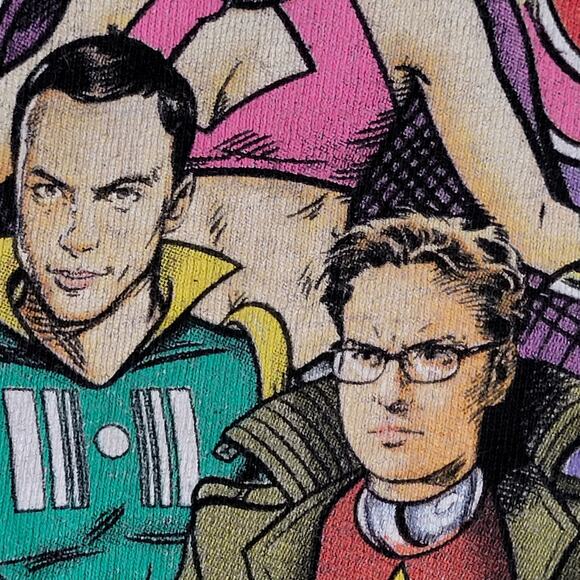 The-Big-Bang Theory Bazinga Comic Shirt M/L 21x26 Crop Black - Picture 4 of 13